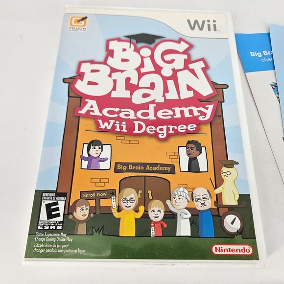 Nintendo Wii Big Brain Academy CD Disc Video Game 2007 Degree Learning Education - Picture 2 of 7